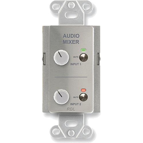 RDL DS-RC2M Audio Mixing Remote Control with Muting (Stainless Steel)