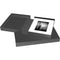 Print File Black Clamshell Archival Portfolio Box with Black Lining - 13.25 x 19.25 x 2"