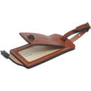 Billingham Luggage Tally (Tan Leather / Brass Hardware)