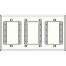 FSR IPS-WP1Q-WHT 4 Gang Wall Plate (White)