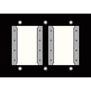 FSR IPS-WP1T-BLK 3 Gang Wall Plate (Black)