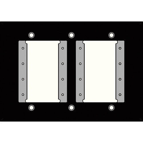 FSR IPS-WP1T-BLK 3 Gang Wall Plate (Black)