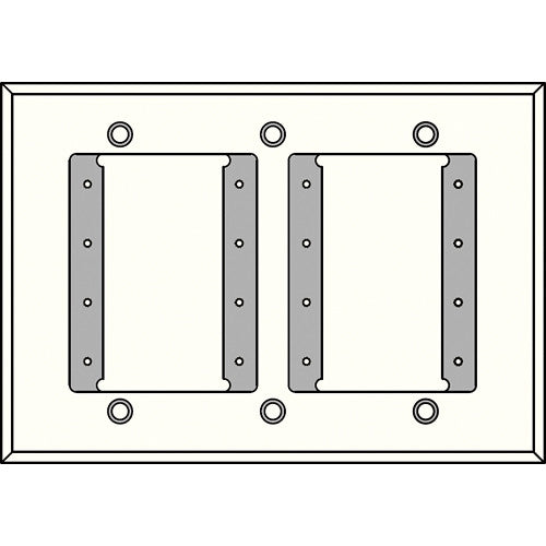 FSR IPS-WP1T-WHT 3 Gang Wall Plate (White)