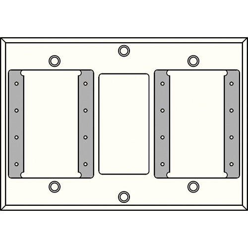 FSR IPS-WP2D-WHT 2 Gang Wall Plate (White)