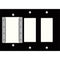 FSR IPS-WP3T-BLK 3 Gang Wall Plate (Black)