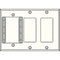 FSR IPS-WP3T-WHT 3 Gang Wall Plate (White)