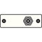 FSR IPS-V211S-WHT RCA (YEL) to RCA Bulkhead Insert Plate (White)