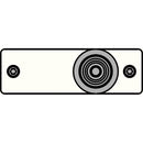 FSR IPS-V213S-WHT RCA (YEL) to BNC Bulkhead Insert Plate (White)