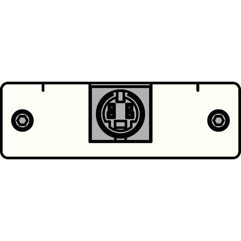 FSR IPS-V310S-WHT S-Video to 2 BNC Tails Insert Plate (White)