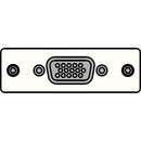 FSR IPS-V410S-WHT HD-15 to HD-15 Female Insert Plate (White)