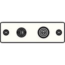 FSR IPS-V922S-WHT BNC (YEL) to BNC-S-Video to S-Video Insert Plate (White)