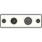 FSR IPS-V922S-WHT BNC (YEL) to BNC-S-Video to S-Video Insert Plate (White)