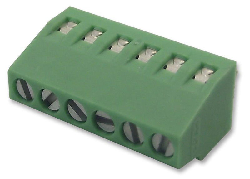 PHOENIX CONTACT 1725698 Wire-To-Board Terminal Block, 2.54 mm, 6 Ways, 26 AWG, 20 AWG, 0.5 mm&sup2;, Screw MPT 0,5/ 6-2,54, GTIN UPC EAN: 4017918116293