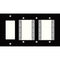 FSR IPS-WP3Q-BLK 4 Gang Wall Plate (Black)