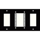 FSR IPS-WP4Q-BLK 4 Gang Wall Plate (Black)