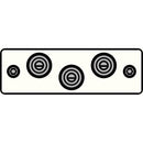 FSR IPS-AV230S-WHT  IPS Audio/Video Insert (White)