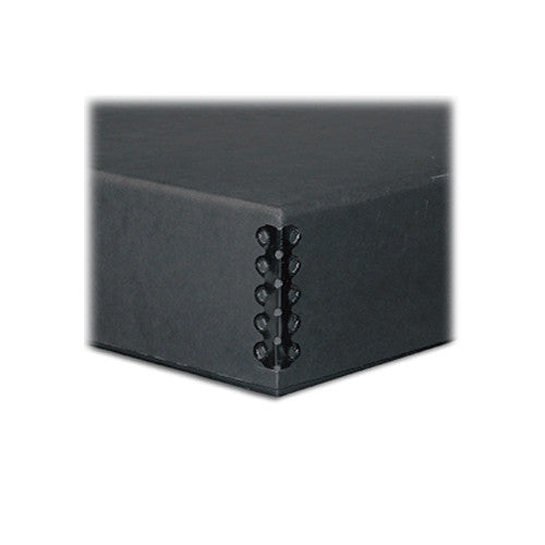 Print File 8.5 x 10.5 x 3" Drop-Front Metal Edge Archival Storage Box (Black)