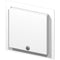 FSR WB-MR2G WB Series Recessed 2-Gang Wall Mounting Plate with Locking Metal Cover (White)