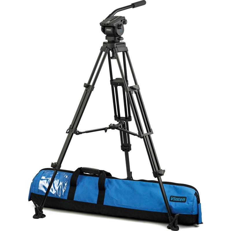 Vinten VB-AP2M Vision blue Fluid Head & Pozi-Lock Tripod System with Mid-Level Spreader