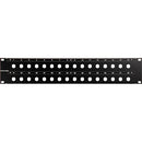 Canare 322U-DD A/V Bulkhead Panel (Unloaded Patch / DD-mount)