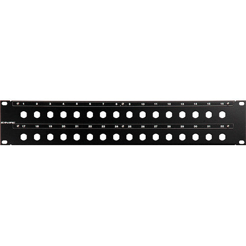 Canare 322U-DD A/V Bulkhead Panel (Unloaded Patch / DD-mount)