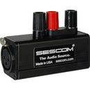 Sescom SES-MKP-21 Professional Female XLR to Binding Post Adapter