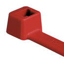 HELLERMANNTYTON 116-01812 Cable Tie, Nylon 6.6 (Polyamide 6.6), Red, 100 mm, 2.5 mm, 22 mm, 80 N