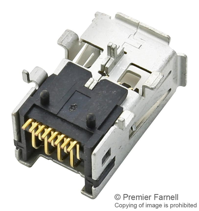 TE Connectivity 1981080-1 1981080-1 I/O Connector 8 Contacts Plug Mini Through Hole PCB Mount