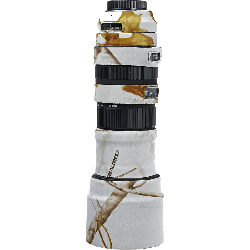 LensCoat Lens Cover for the Sigma 150-500mm f/5.6-6.3 DG OS HSM APO (Realtree AP Snow)