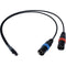 Remote Audio TA5F Y Cable to Two XLR-3M, Left and Right / for Zaxcom QRX100 - 18"