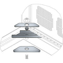 Middle Atlantic BGR-ISO-Z4 Seismic Floor Anchor Kit