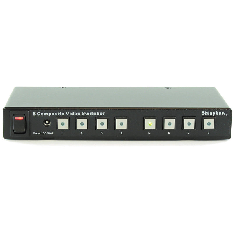 Shinybow SB-5440RCA 8 x 1 Composite Video Selector Switcher with IR Remote