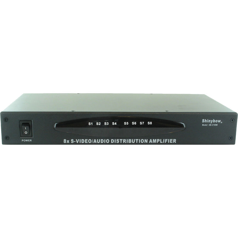 Shinybow SB-3709MRM 1 x 8 S-Video & Audio Distribution Amplifier