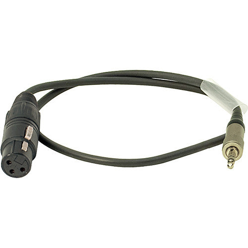 Ambient Recording AK-XLR3F/3.5EW XLR-3F to 3.5mm TRS Screw Lock Adapter Cable