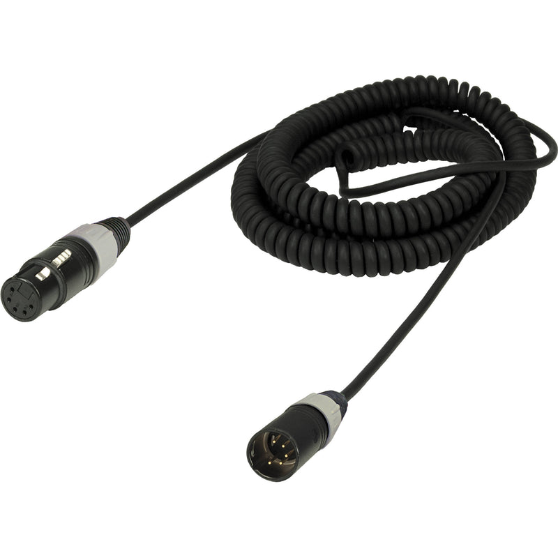 Ambient Recording Stereo 5-Pin XLR Female to 5-Pin XLR Male Microphone Cable (Coiled, 2.62 to 9.8')