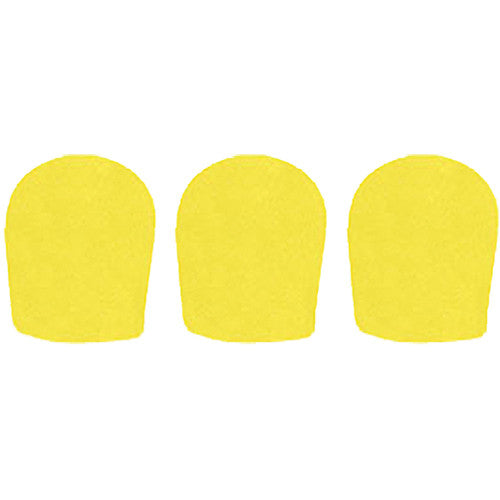 WindTech 900 Series Windscreens for 1-5/8" Diameter Microphones (3 Pack, Yellow)