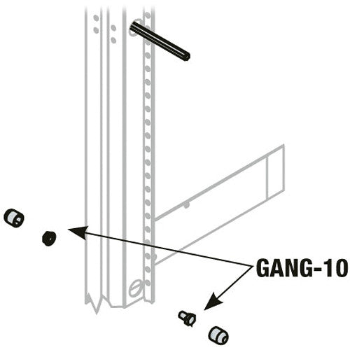 Middle Atlantic GANG-10T Bolts for Ganging BGR Racks