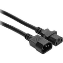 Hosa Technology Power Extension Cord (14 AWG, Black, 3')