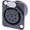 Neutrik NC6FD-L-B-1 Female Receptacle Connector (6-Pole)