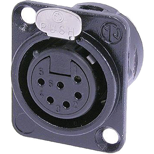 Neutrik NC6FD-L-B-1 Female Receptacle Connector (6-Pole)