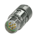 PHOENIX CONTACT 1629141 Sensor Connector, M23 PRO Series, M23, Male, 6 Positions, Crimp Pin - Contacts Not Supplied M23-06P1N8A9004S