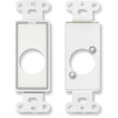 RDL D-D1 Single Plate for Standard & Specialty Connectors (White)