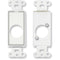 RDL D-D1 Single Plate for Standard & Specialty Connectors (White)