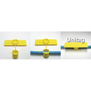 Rip-Tie Unitag Cable Marker - 0.62 x 1.5" (100 Pack, Yellow)