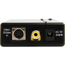 StarTech VID2VGATV2 Composite and S-Video to VGA Video Scan Converter with Scaler (Black)