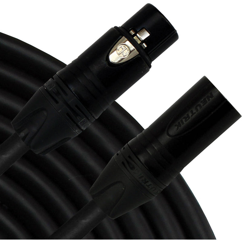 RapcoHorizon HOGMPRO-6 - Studio Series Gold PRO XLR Female to XLR Male Microphone Cable (6', Black)