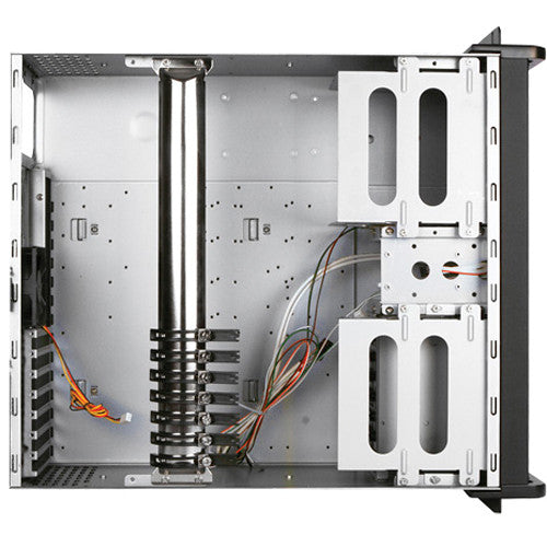 iStarUSA D Storm Series D-400SEA-SL 4U Compact Stylish Rack Mountable Chassis with Silver Bezel