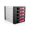 iStarUSA BPU-350SATA 3 x 5.25" to 5 x 3.5" Bay SAS/SATA 6.0 Gb/s Hot-Swap Cage (Red)