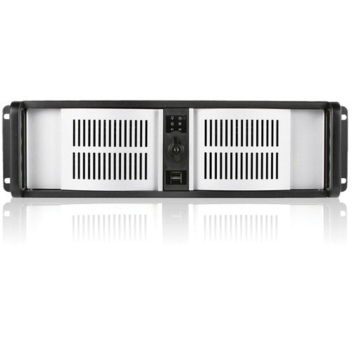 iStarUSA D Storm Series D-300-SILVER 3U Compact Stylish Rackmountable Chassis (Black)