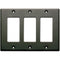 RDL CP-3B Triple-Slot Cover Plate (Black)